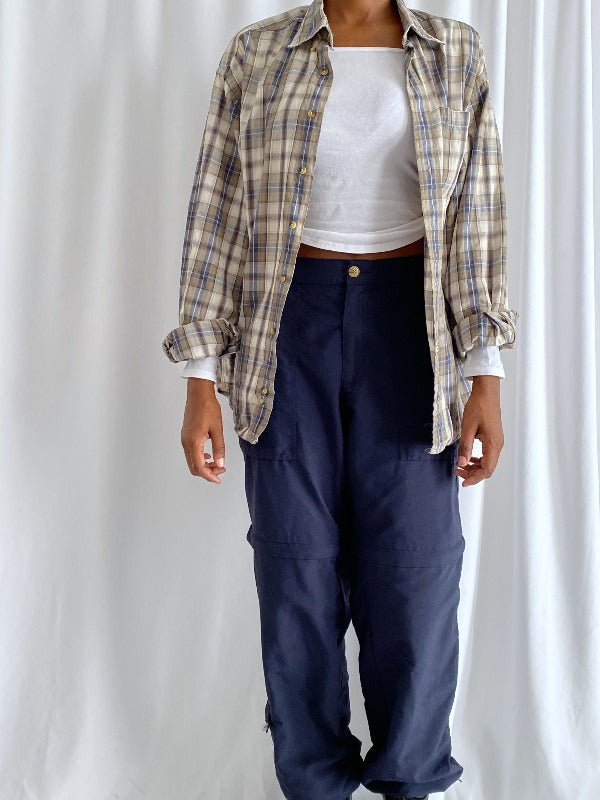 Navy zipper pants/shorts – Super Nice Vintage