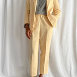 Vintage yellow matching suit set