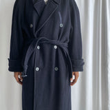 Navy wool coat