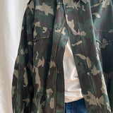 Oversized camouflage jacket