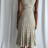 Vintage Beige Midi dress