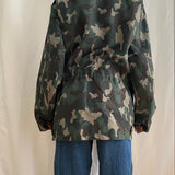 Oversized camouflage jacket