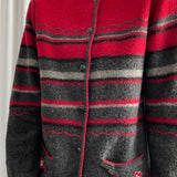 Red and grey Wool sweater