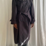 Oscar de la Renta black trench coat