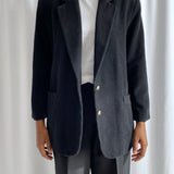 Black wool blazer