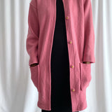 Pink long cardigan