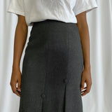 Grey midi skirt
