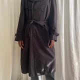 Oscar de la Renta black trench coat