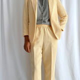 Vintage yellow matching suit set