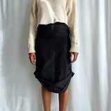 Black parachute skirt