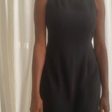 Black long shirt dress