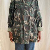 Oversized camouflage jacket