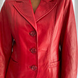 Danier Red leather jacket