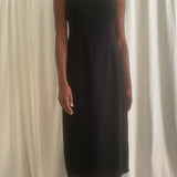 Black long shirt dress