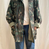Oversized camouflage jacket