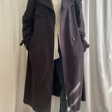 Oscar de la Renta black trench coat