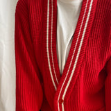 Vintage red cardigan - Harry Rosen