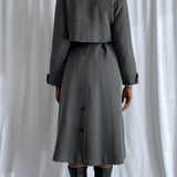 Vintage trench coat in grey