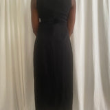 Black long shirt dress
