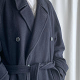 Navy wool coat