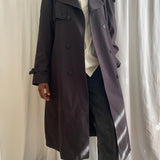 Oscar de la Renta black trench coat