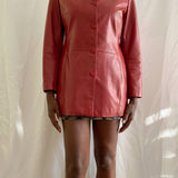 Vintage Danier Red Leather Blazer