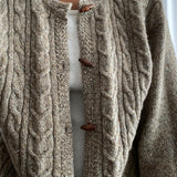 Vintage wool knit cardigan