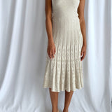 Vintage Beige Midi dress