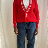 Vintage red cardigan - Harry Rosen