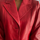 Danier Red leather jacket