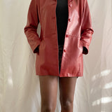Vintage Danier Red Leather Blazer