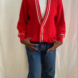 Vintage red cardigan - Harry Rosen