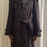 Oscar de la Renta black trench coat