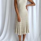 Vintage Beige Midi dress