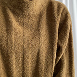 Large rib wool sweater