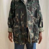 Oversized camouflage jacket