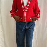 Vintage red cardigan - Harry Rosen