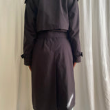 Oscar de la Renta black trench coat