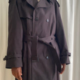 Oscar de la Renta black trench coat