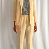 Vintage yellow matching suit set