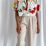 Floral short sleeves shirt