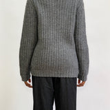 Grey handknitted sweater, Size L