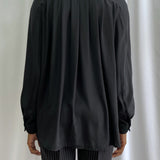 Black oversized blouse